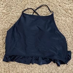 Black swim top